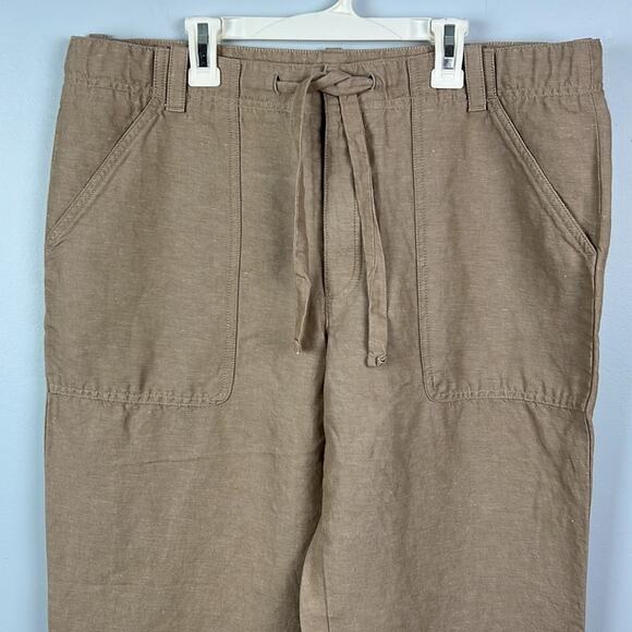 Perry Ellis linen blend wide leg pants size 34 - Picture 2 of 11